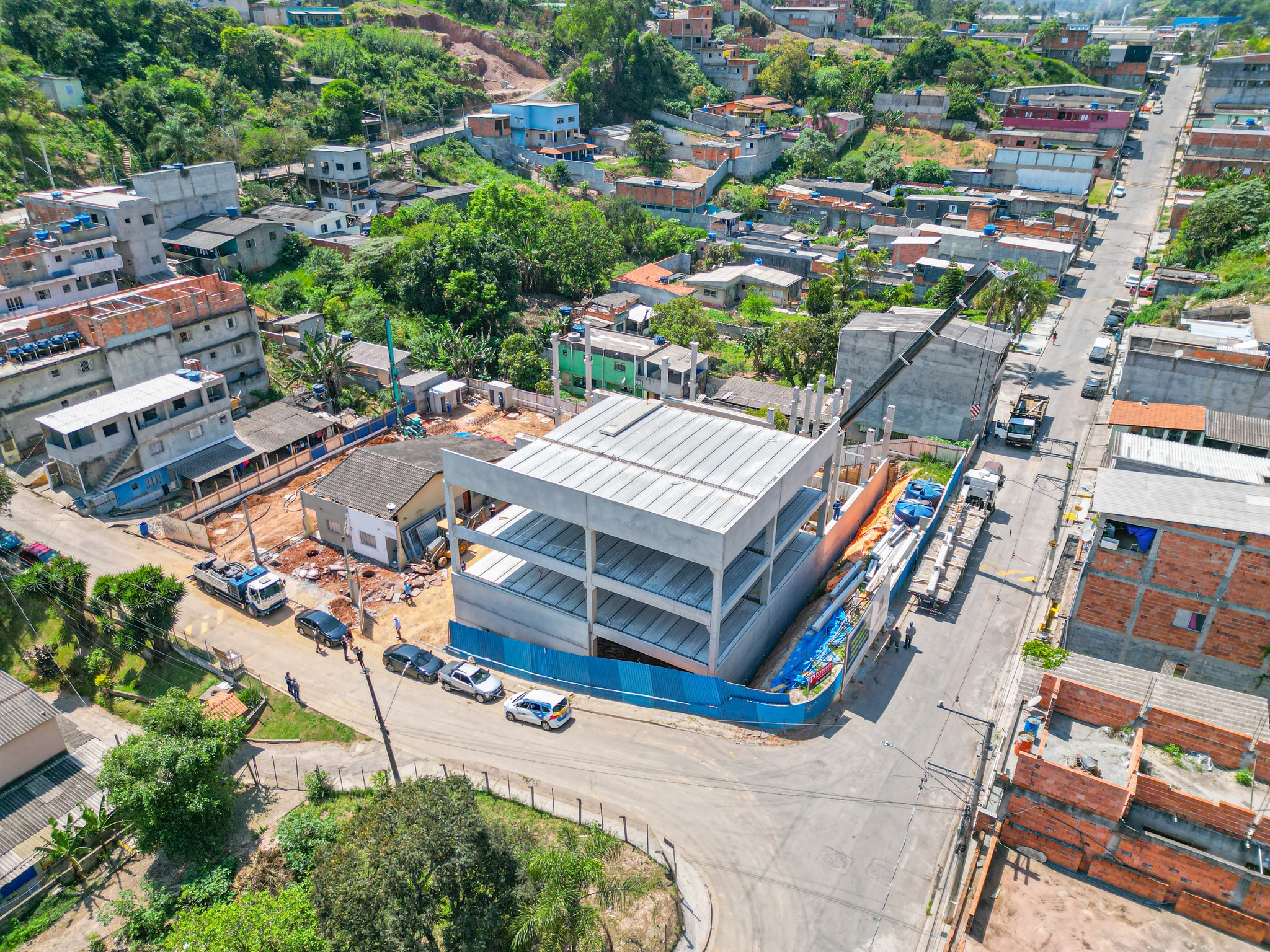 Avançam as obras de construção do Colégio Chácara Solar II de Santana de Parnaíba