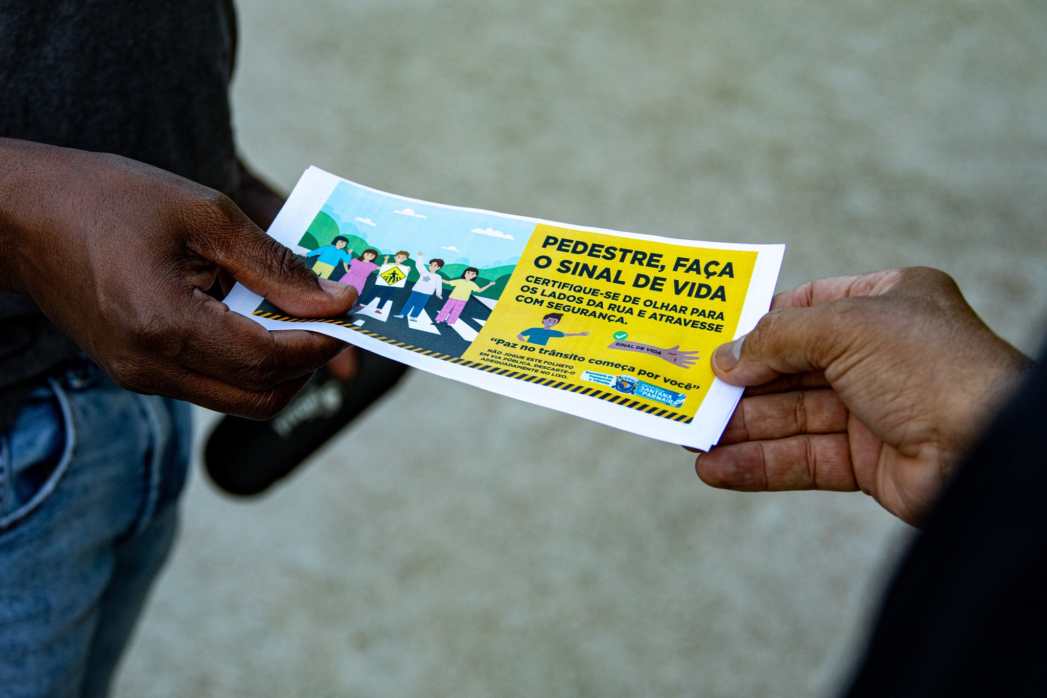 Prefeitura de Santana de Parnaíba intensifica ações de respeito ao  “Sinal de Vida” no trânsito