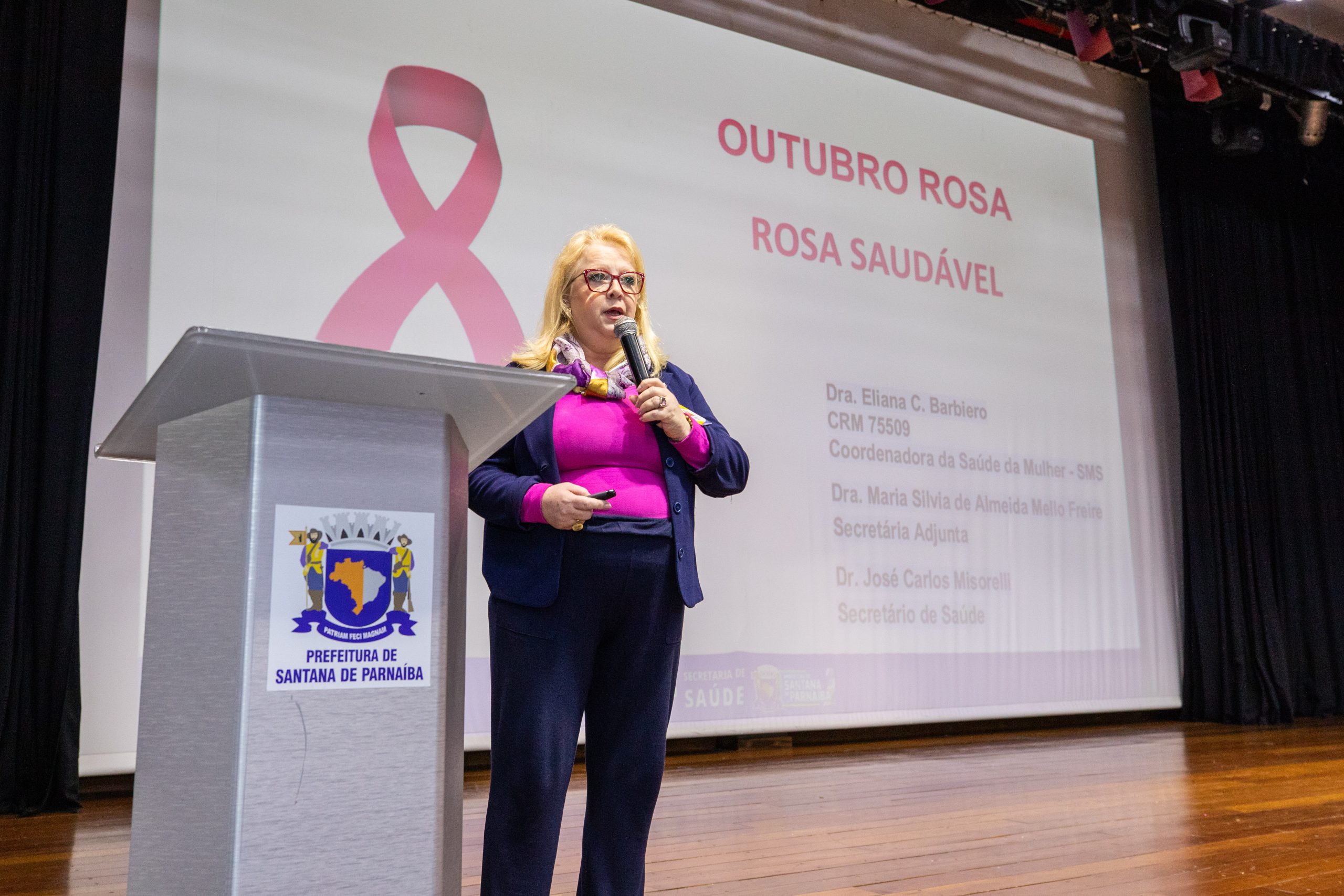 Secretaria da Mulher e da Família de Santana de Parnaíba realiza o encerramento da “Semana Rosa Saudável”