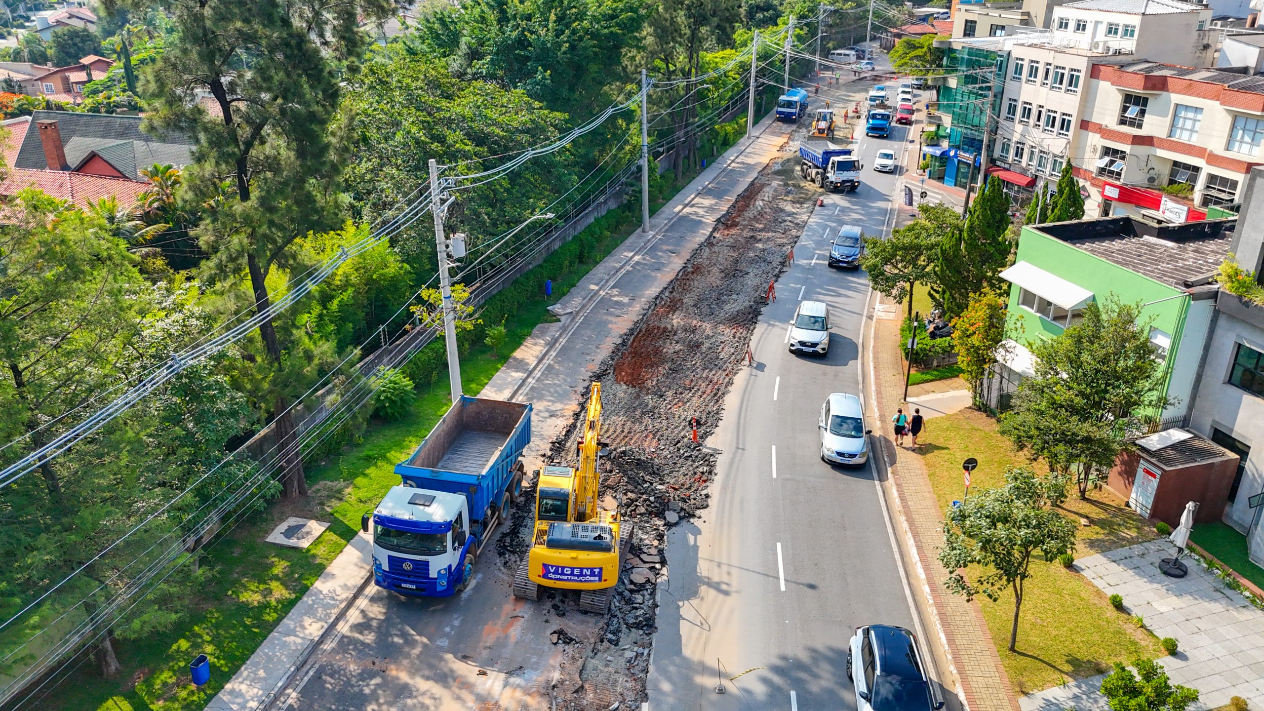 Prefeitura de Santana de Parnaíba investe em mobilidade e segue com importantes obras na Yojiro Takaoka